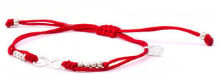 Beneto Шнур красный каббала браслет бесконечность AGB383 цена и информация | Женские браслеты | pigu.lt
