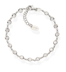Amen Очаровательный серебряный браслет с цирконами Теннис BRGOBB3 цена и информация | Женские браслеты | pigu.lt