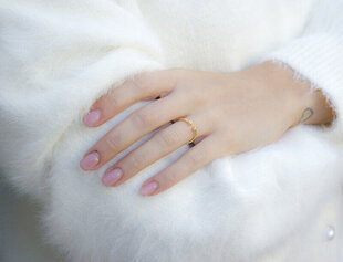 Sidabrinis žiedas moterims Beneto AGG471 kaina ir informacija | Žiedai | pigu.lt