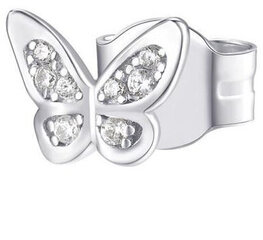 Rosato Одинарные серебряные серьги с цирконами Butterfly Storie RZO052R цена и информация | Серьги | pigu.lt