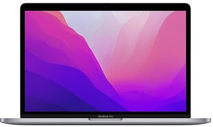 Notebook|APPLE|MacBook Pro|MNEJ3ZE/A|13.3"|2560x1600|RAM 8GB|SSD 512GB|Integrated|ENG/RUS|macOS Monterey|Space Gray|1.4 kg|MNEJ3RU/A цена и информация | Ноутбуки | pigu.lt