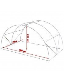 Sulankstomas sodo folijos šiltnamis 4x2,5x2m kaina ir informacija | Šiltnamiai | pigu.lt