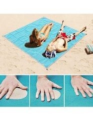 Paplūdimio kilimėlis 200x200cm - mėlynas kaina ir informacija | Turistiniai čiužiniai ir kilimėliai | pigu.lt