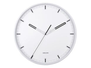 Sieninis laikrodis - Paniręs, baltas, 40 cm kaina ir informacija | Laikrodžiai | pigu.lt