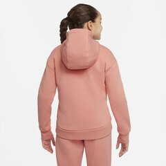 Толстовка для девочек Nike Girls NSW Club FLC FZ Hoodie LBR, розовая цена и информация | Свитеры, жилетки, пиджаки для девочек | pigu.lt