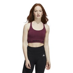 Sportinė liemenėlė moterims Adidas Training Branded Aeroknit BRA W H37609, raudona kaina ir informacija | Sportinė apranga moterims | pigu.lt