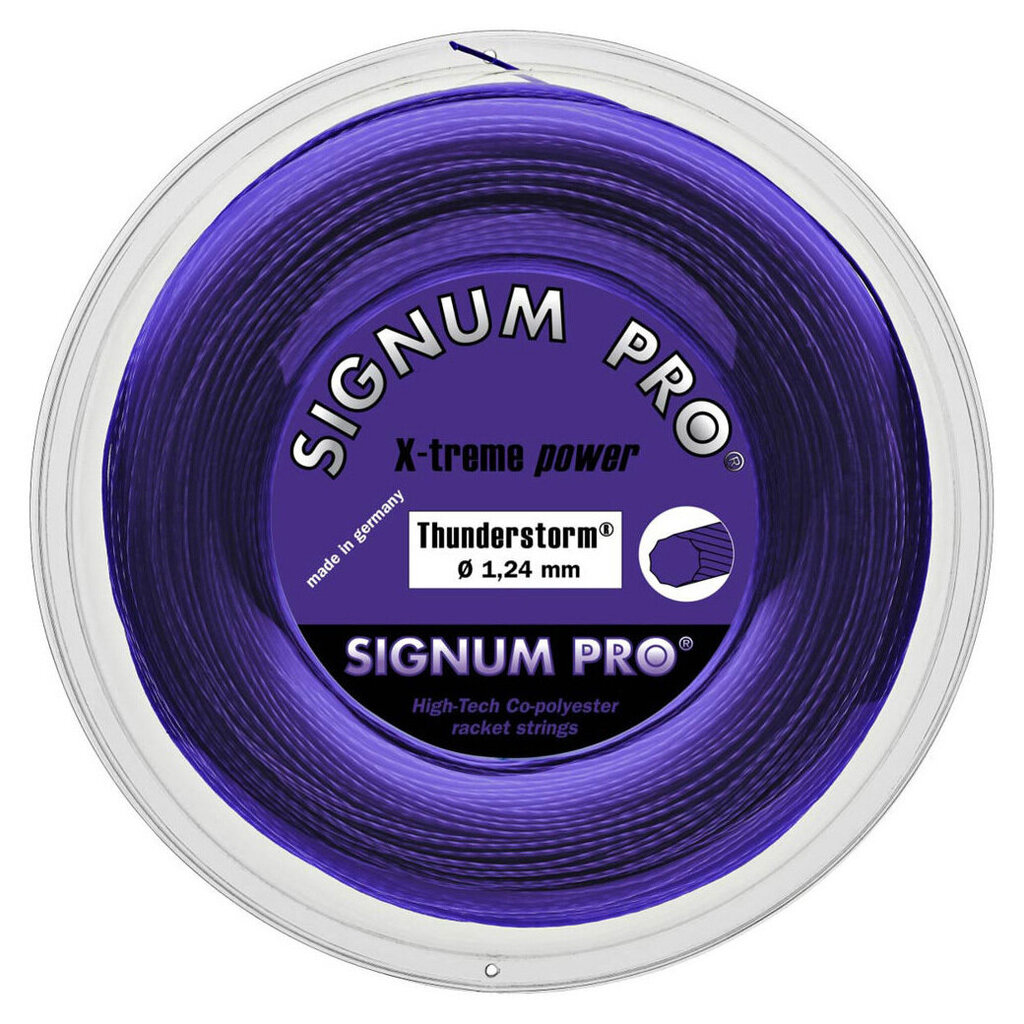 Teniso stygos Signum Pro THUNDERSTORM 200m, 1.24mm kaina ir informacija | Lauko teniso prekės | pigu.lt