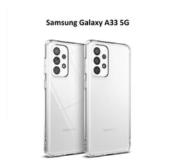 Dėklas Ultra Slim 0,3mm skirtas Samsung Galaxy A33 5G, skaidri kaina ir informacija | Telefono dėklai | pigu.lt