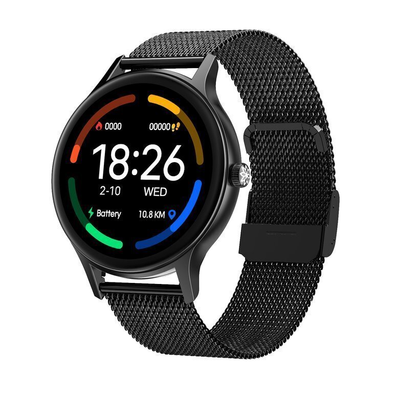 Pacific 18 Steel Black + Black kaina ir informacija | Išmanieji laikrodžiai (smartwatch) | pigu.lt