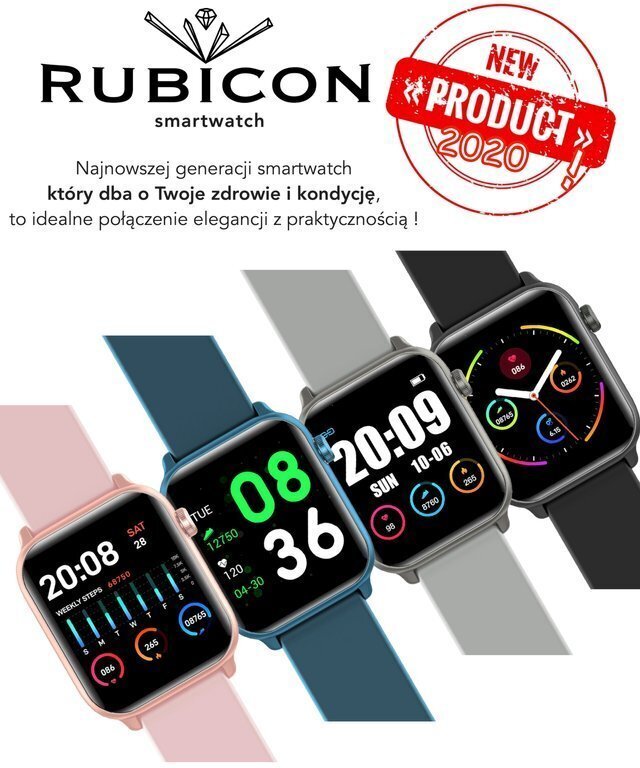 Rubicon RNCE56 Grey kaina ir informacija | Išmanieji laikrodžiai (smartwatch) | pigu.lt