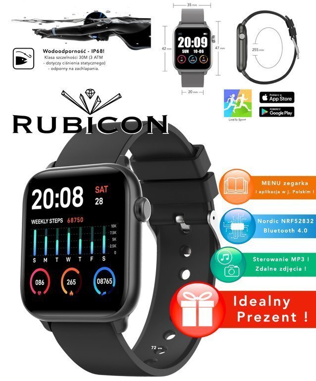 Rubicon RNCE56 Blue цена и информация | Išmanieji laikrodžiai (smartwatch) | pigu.lt