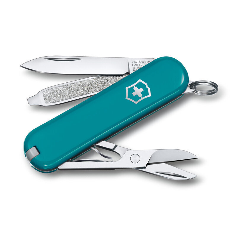 VICTORINOX Peilis – Pakabukas Classic Sd Classic Colors Mountain Lake kaina ir informacija | Turistiniai peiliai, daugiafunkciniai įrankiai | pigu.lt