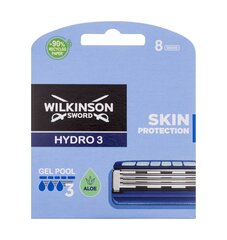 Головки для бритья Wilkinson Sword Hydro5, 3, 8 шт. цена и информация | Косметика и средства для бритья | pigu.lt