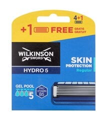 Бритвенные головки Wilkinson Sword Hydro 5 Regular, 5 шт. цена и информация | Косметика и средства для бритья | pigu.lt