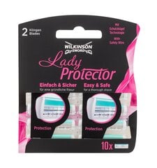 Лезвия для бритья женские Wilkinson Sword Lady Protecot, 10 шт. цена и информация | Косметика и средства для бритья | pigu.lt