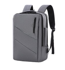 Laptop kuprinė Zenwire 2in1 Gray USB 15 15.6" kaina ir informacija | Krepšiai, kuprinės, dėklai kompiuteriams | pigu.lt