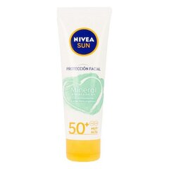 Kremas nuo saulės Nivea Sun Facial Mineral 50+, 50 ml kaina ir informacija | Kremai nuo saulės | pigu.lt