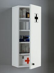Шкафчик для медикаментов Medasa L, белый цена и информация | Шкафчики для ванной | pigu.lt