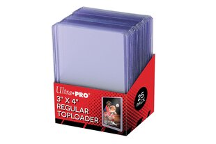 Кармашки для игральных карт UP Toploader - 3" x 4" Clear Regular, 25 шт. цена и информация | Настольные игры, головоломки | pigu.lt