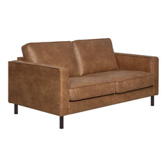 Sofa LUCAS 2-vietė, ruda kaina ir informacija | Sofos | pigu.lt