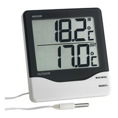 Skaitmeninis vidaus/lauko termometras 30.1011 цена и информация | Метеорологические станции, термометры | pigu.lt