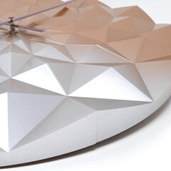 Настенные часы TFA Diamond, металл розового золота цена и информация | Часы | pigu.lt