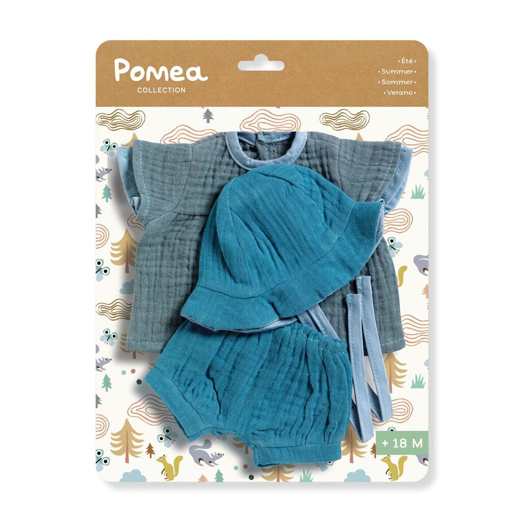 Lėlių drabužių rinkinys - Vasaros apranga (3 vnt.), DJECO Pomea DJ07891 kaina ir informacija | Žaislai mergaitėms | pigu.lt