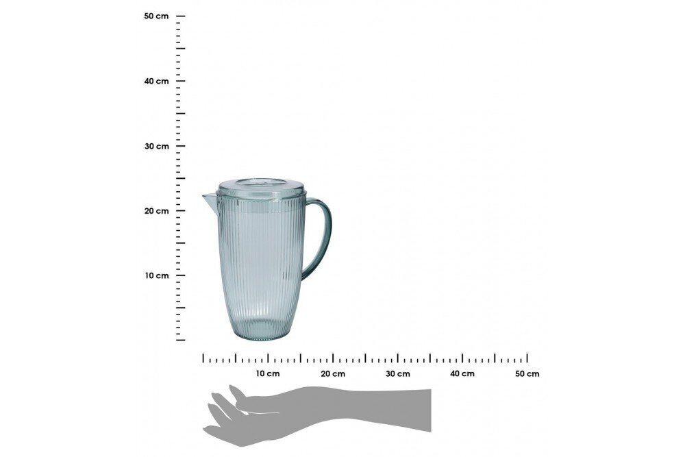 Ąsotis su dangteliu, 2.5 l kaina ir informacija | Taurės, puodeliai, ąsočiai | pigu.lt