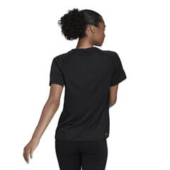 Marškinėliai moterims Addidas Heat.Rdy Training Tee W, juodi kaina ir informacija | Sportinė apranga moterims | pigu.lt
