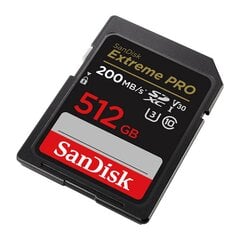 Sandisk Extreme Pro SDXC 512 ГБ цена и информация | Карты памяти для телефонов | pigu.lt