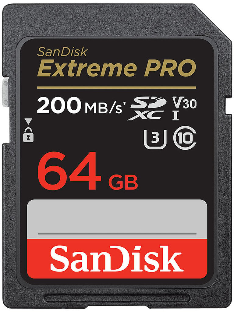 Sandisk memory card SDXC 64GB Extreme Pro цена и информация | Atminties kortelės telefonams | pigu.lt