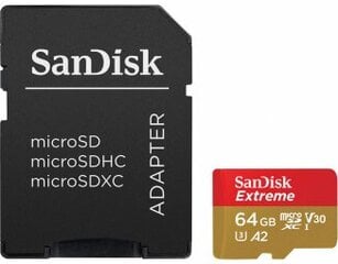 Sandisk от Western Digital SDSQXAH-064G-GN6MA 64 ГБ цена и информация | Western digital Мобильные телефоны, Фото и Видео | pigu.lt