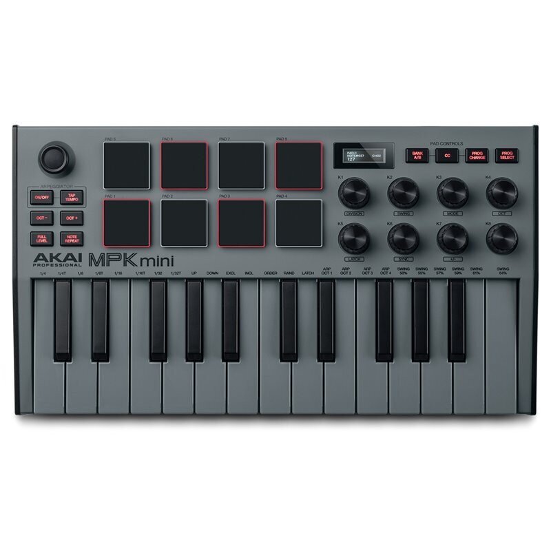 Klavišinis muzikos instrumentas Akai, MPK Mini MK3, MIDI USB kaina ir informacija | Klavišiniai muzikos instrumentai | pigu.lt