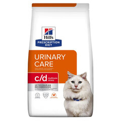 Hill's Feline c/d Urinary Stress su paukštiena, 3 kg kaina ir informacija | Sausas maistas katėms | pigu.lt