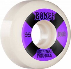 Ratukai riedlentei Bones Wheels OG Formula V5 Sidecut White, 55 mm, 100A, 4 vnt. kaina ir informacija | Riedlentės | pigu.lt