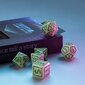 Kauliukų rinkinys Digital Glowing pieniškos/švytinčios ir žalios spalvos kaina ir informacija | Stalo žaidimai, galvosūkiai | pigu.lt