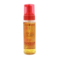 Fiksavimo putos Creme Of Nature Argan Oil, 207 ml kaina ir informacija | Plaukų formavimo priemonės | pigu.lt