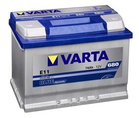 Аккумулятор VARTA BLUE 74AH 680A E11 цена и информация | Аккумуляторы | pigu.lt