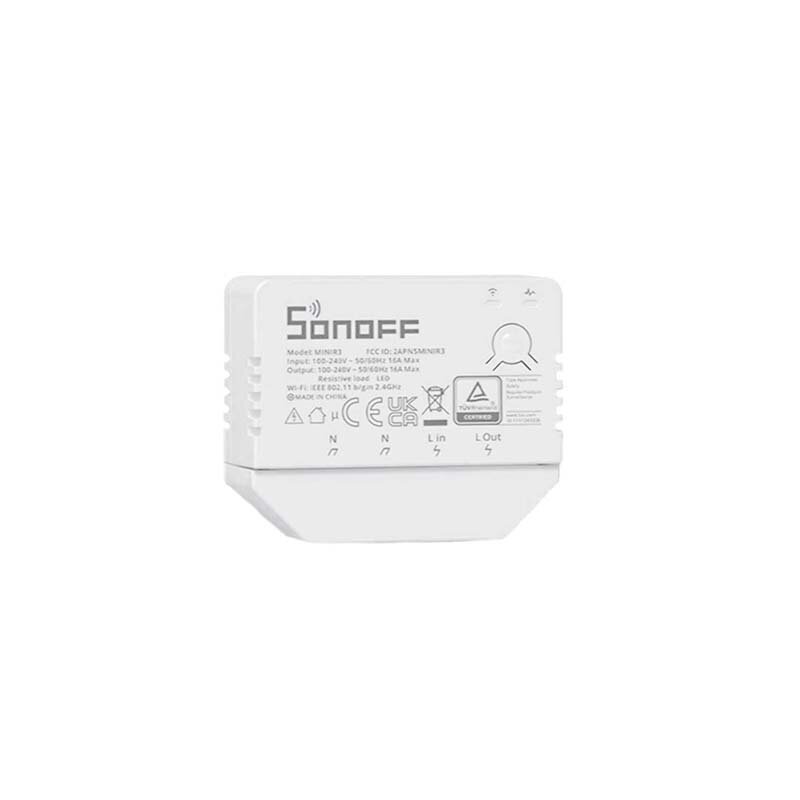 Sieninis srovės jungiklis Sonoff MiniR3 kaina ir informacija | Elektros jungikliai, rozetės | pigu.lt