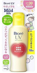 Солнцезащитное молочко для всей семьи Biore UV SPF 30+  120 мл цена и информация | Кремы от загара | pigu.lt