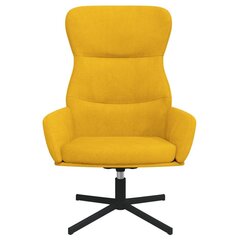Fotelis vidaXL, geltonas цена и информация | Кресла в гостиную | pigu.lt