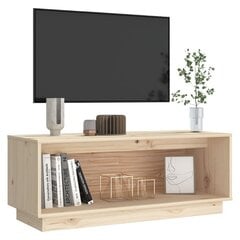 vidaXL Televizoriaus spintelė, 90x35x35cm, pušies medienos masyvas цена и информация | Тумбы под телевизор | pigu.lt