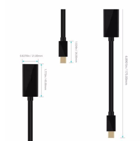 Adapteris DisplayPort HDMI 4K kaina ir informacija | Adapteriai, USB šakotuvai | pigu.lt