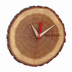 Настенные часы TFA TREE-O-CLOCK из дуба 60.3046 цена и информация | Часы | pigu.lt