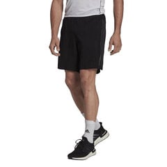 Sportiniai šortai vyrams Adidas Run Icon Full Reflective 3-Stripes Shorts M HE2468, juodi kaina ir informacija | Sportinė apranga vyrams | pigu.lt