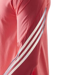 Marškinėliai vyrams Adidas Run Icon Full Reflective 3-Stripes Long Sleeve Tee M HE2467, rožiniai цена и информация | Мужская спортивная одежда | pigu.lt