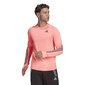 Marškinėliai vyrams Adidas Run Icon Full Reflective 3-Stripes Long Sleeve Tee M HE2467, rožiniai kaina ir informacija | Sportinė apranga vyrams | pigu.lt