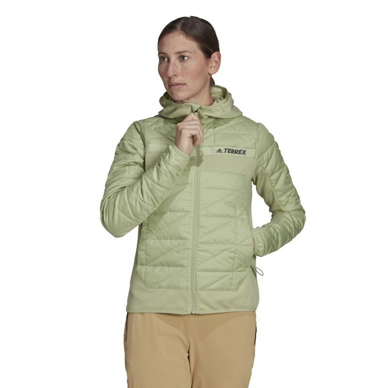 Sriukė moterims Adidas Terrex Multi Primegreen Hybrid Insulated Jacket W HA2288, žalia цена и информация | Striukės moterims | pigu.lt