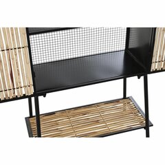 Устройство DKD Home Decor Чёрный Натуральный Металл ротанг (65 x 35 x 130,5 cm) цена и информация | Комоды | pigu.lt