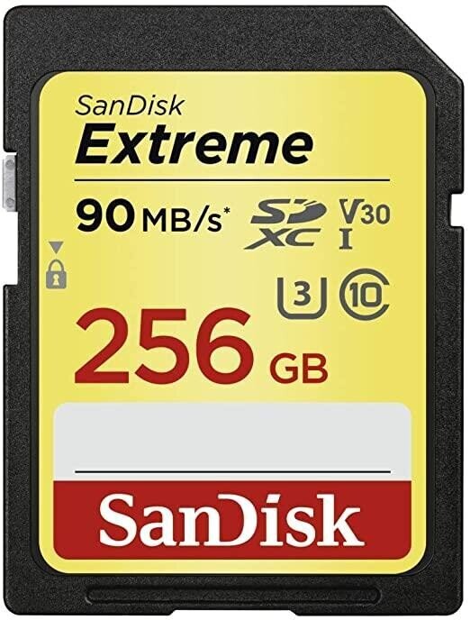 SanDisk Extreme 256GB UHS-1/SDSDXVV-256G-GNCIN цена и информация | Atminties kortelės telefonams | pigu.lt